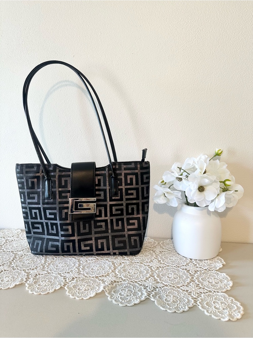 Giani Bernini Y2K Black Shoulder Bag